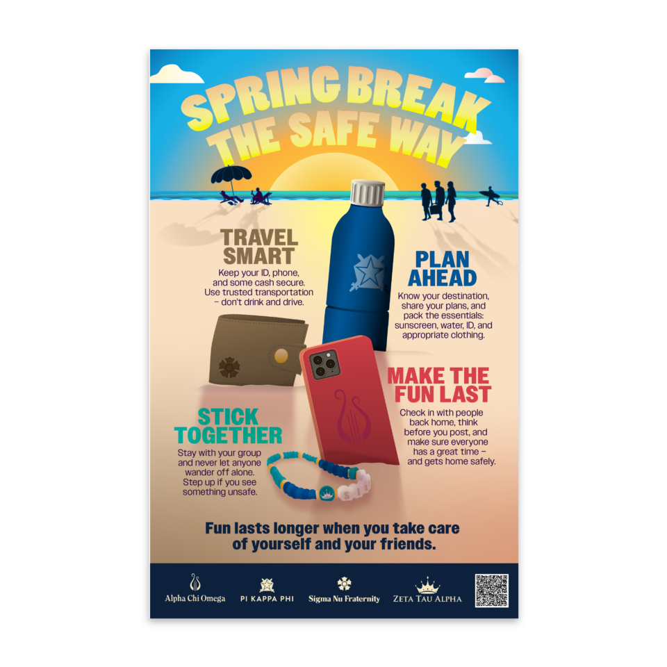 Spring Break the Safe Way  — Poster