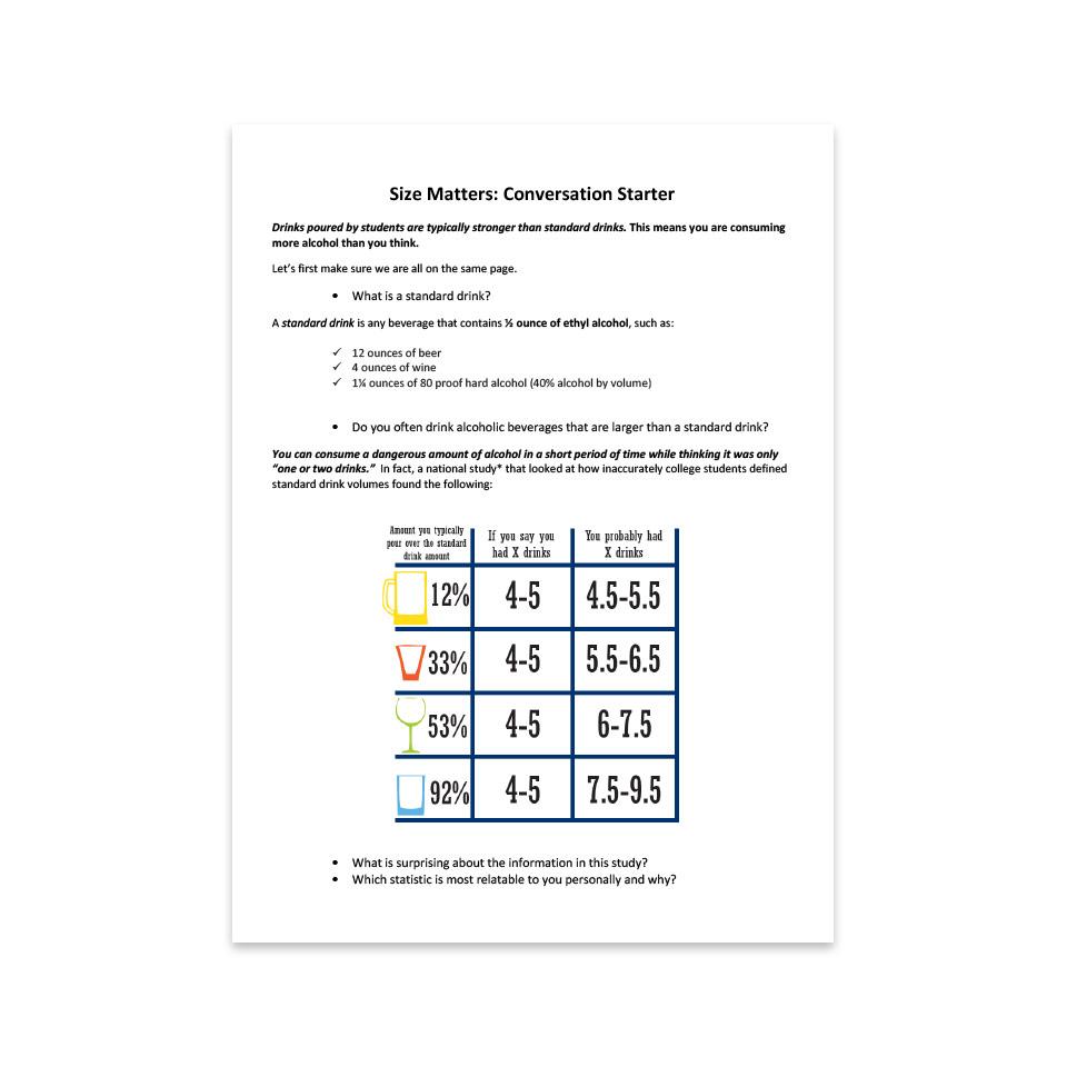 Social Norms: Size Matters — Facilitation Guide PDF