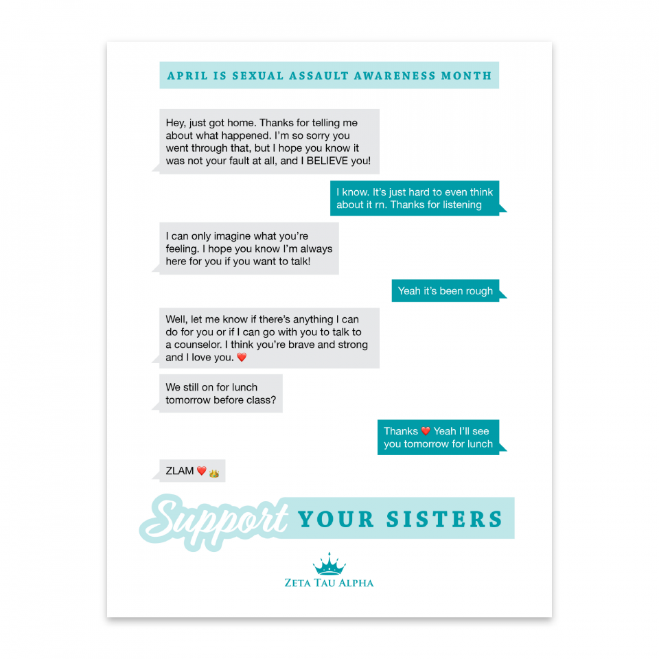 Support Your Sisters — Poster PDF