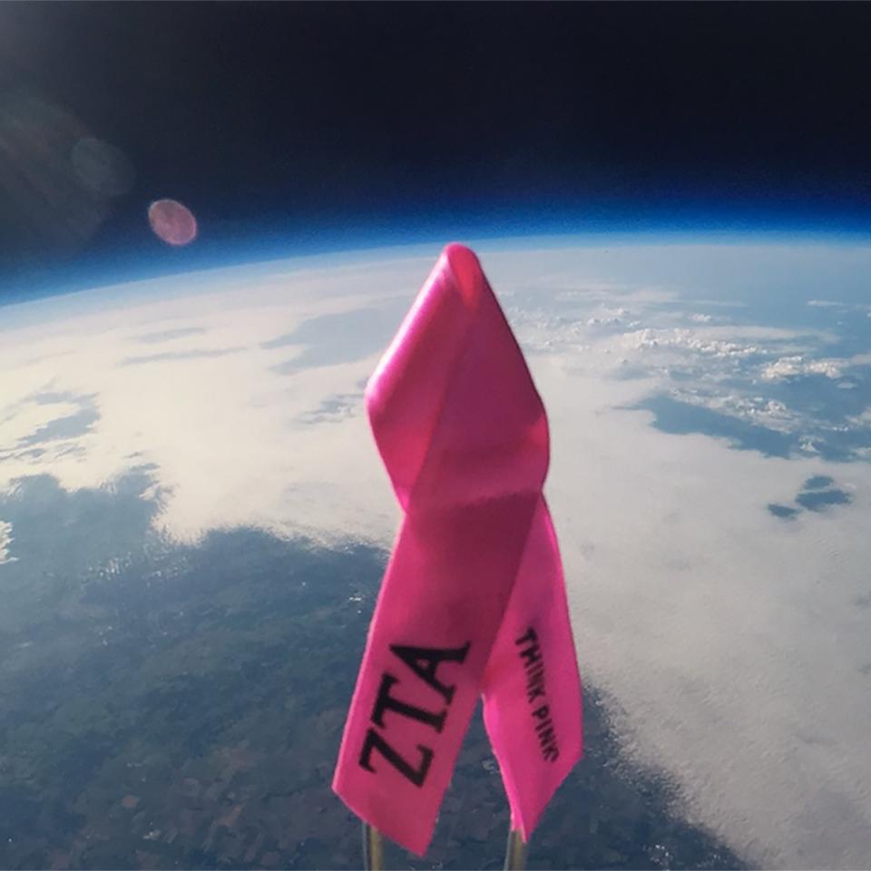 Think Pink® ribbon goes out of this world