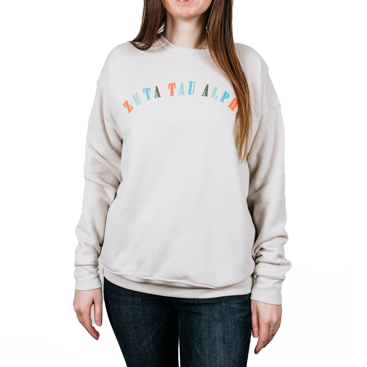 Zeta Tau Alpha Colorful Sweatshirt