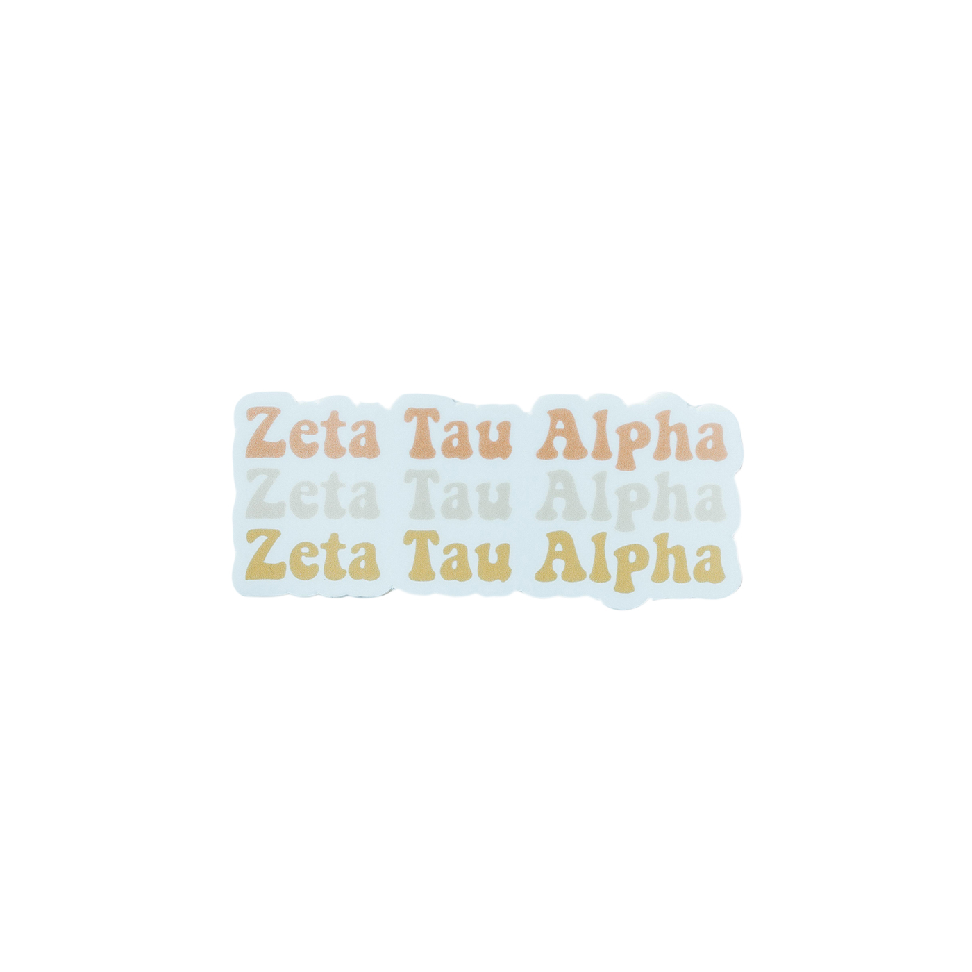Zeta Tau Alpha Retro Sticker