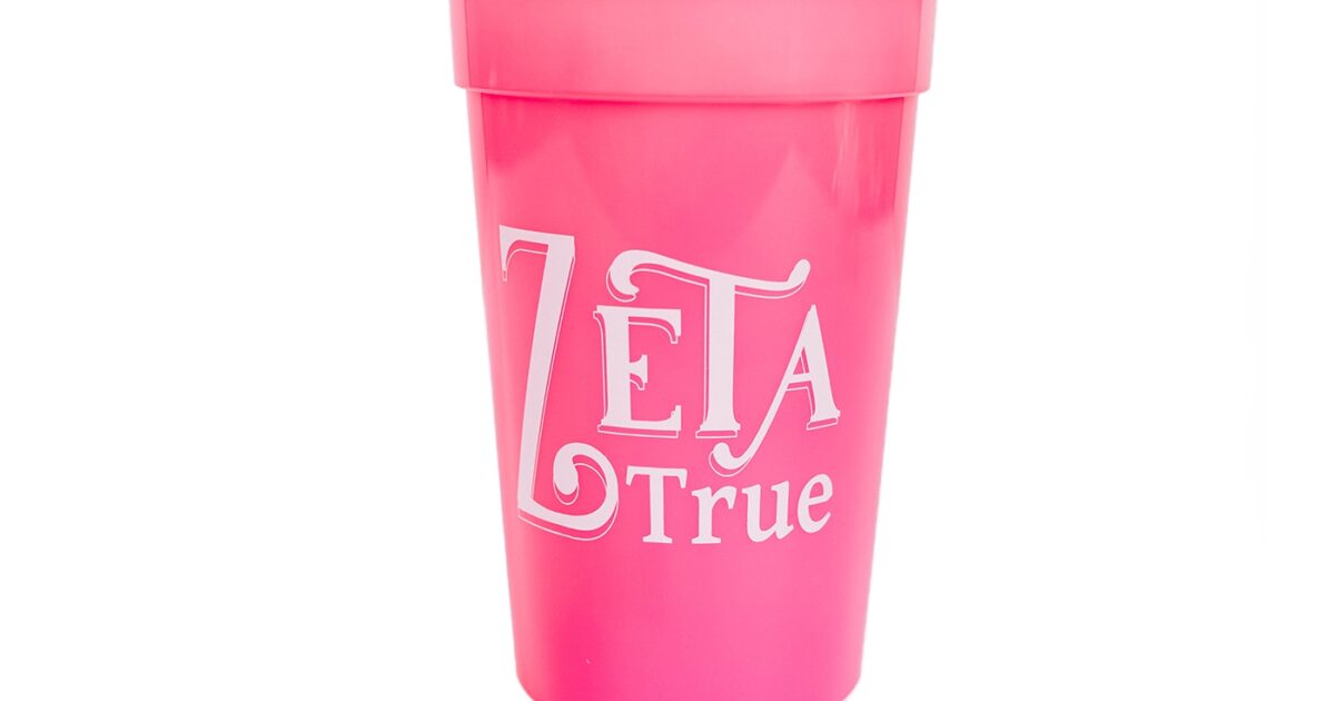 Zeta Tau Alpha Water Bottle or Skinny Tumbler - Happy Thoughts Gifts