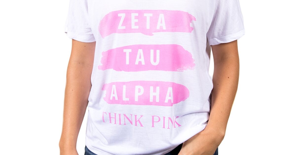 Zeta Tau Alpha Think Pink® Brushed Tee