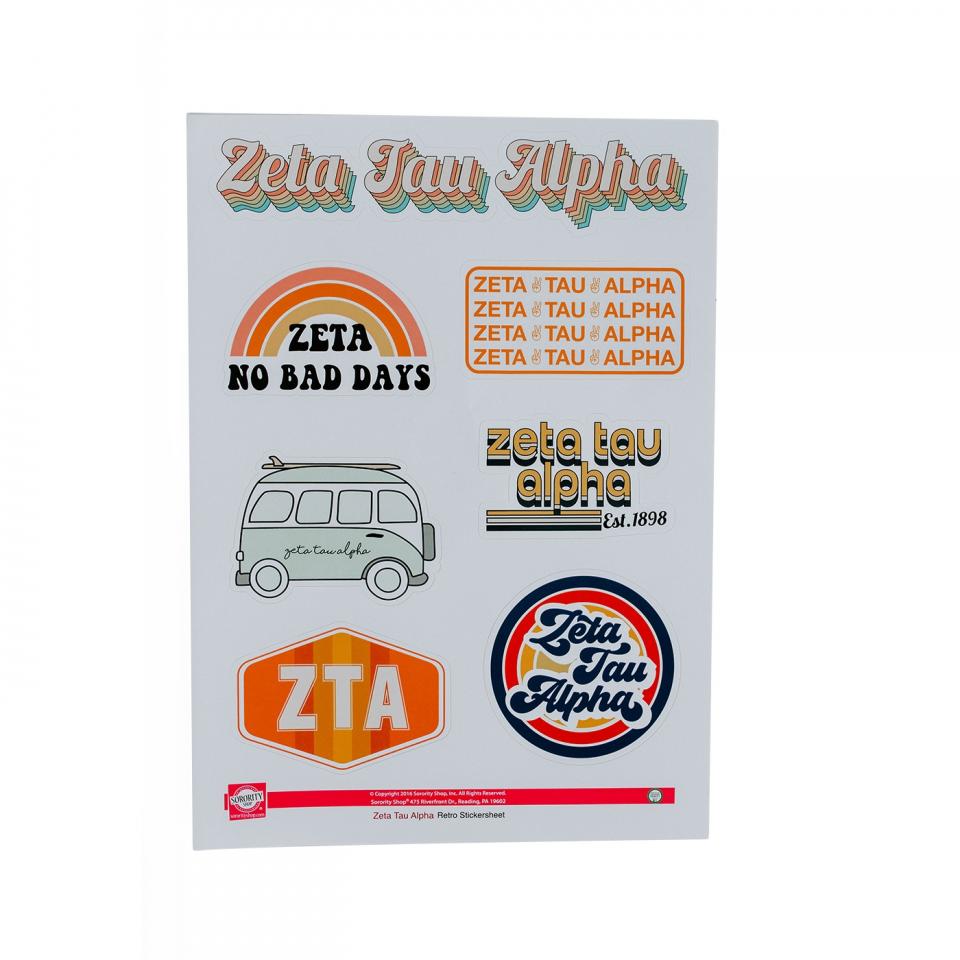 Zeta Tau Alpha Decade Sticker Pack