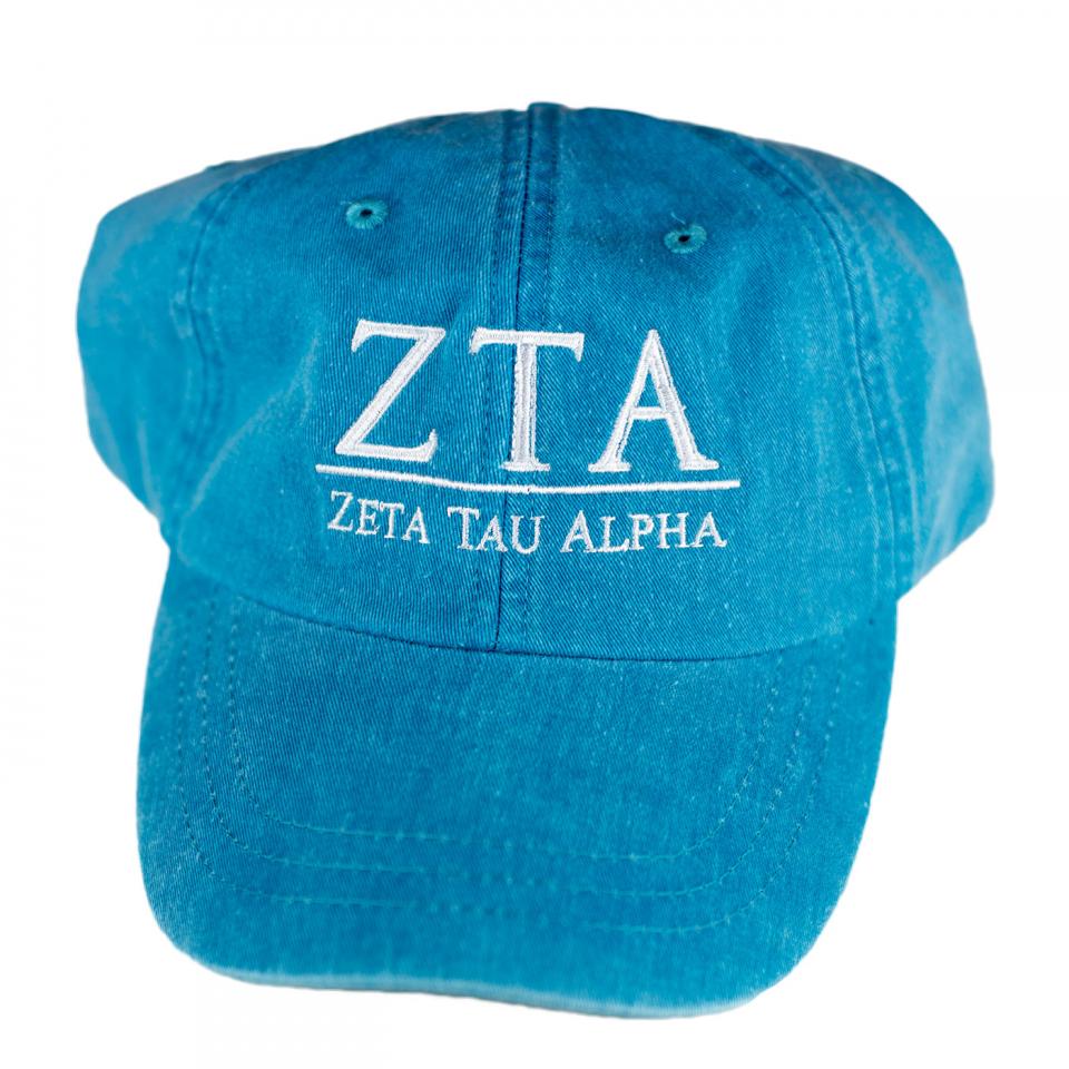 Zeta Tau Alpha Caribbean Blue Hat