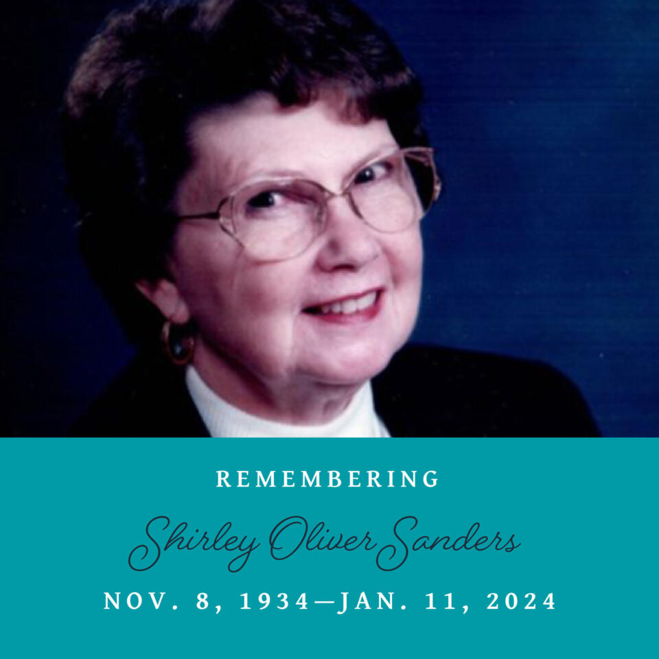 Remembering Shirley Oliver Sanders