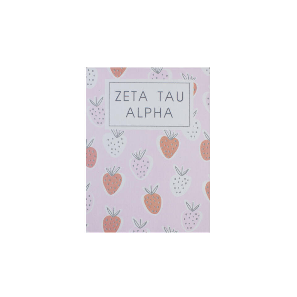 Zeta Tau Alpha Strawberry Notepad