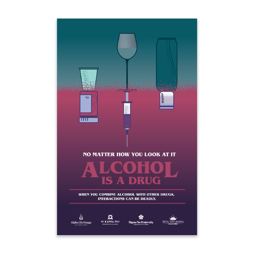 Alcohol is a Drug — Poster